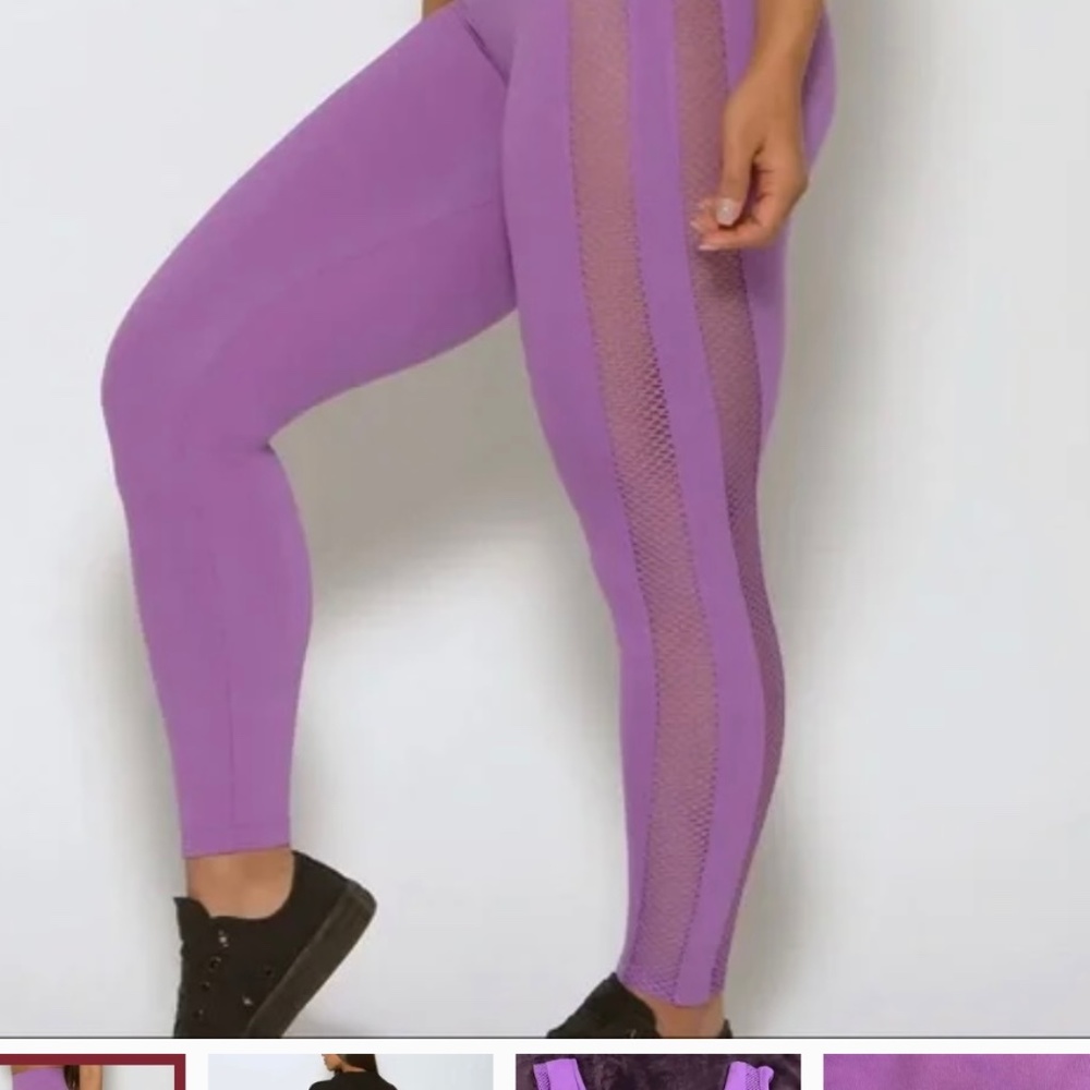Bombshell purple leggings